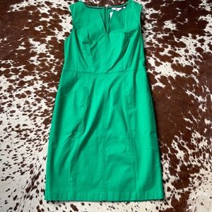 Green shift dress